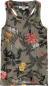 Preview: Garcia - Top ärmellos khaki/Dschungel-Print